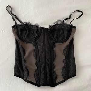 Urban Outfitters Out From Under Modern Love Corset in Black